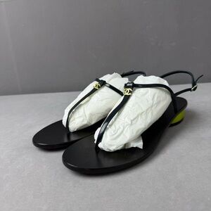 🧡steal authentic Chanel Elegant Black Sandals